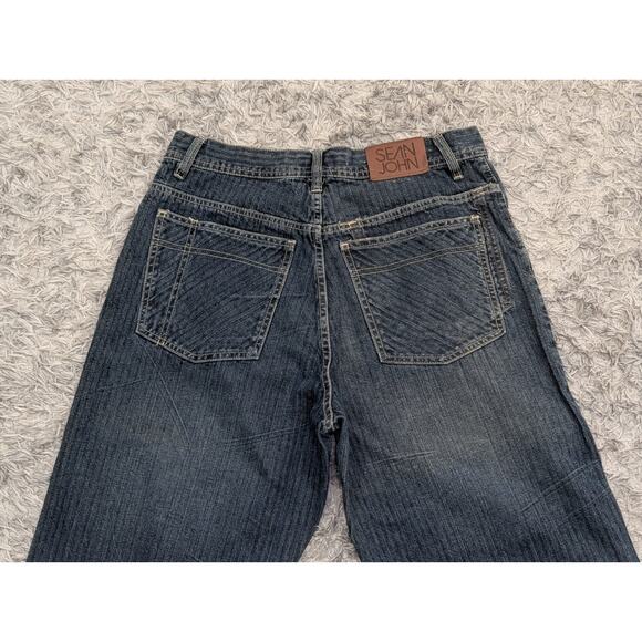 Sean John Denim Blue Baggy Jeans Size 30x32 Vintage Y2K 2000 Hip Hop - Picture 15 of 16
